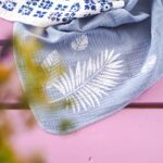 DIY Stoffe Inspiration - Schablonen Blätter