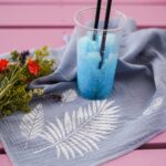 DIY Stoffe Inspiration - Schablonen Blätter