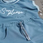 DIY Stoffe Outfit - Shirt Finn - Shorts Ben - Plott Stay wild oceans child - Sun please