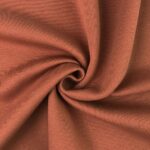 French Terry - leichter Kuschelsweat - Smoky Rost Orange/Glitzer