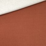 French Terry - leichter Kuschelsweat - Smoky Rost Orange/Glitzer