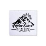 Weblabel “Adventure is calling” – 50 x 45 mm aufbügelbar