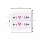 Weblabel - Loop “My favorite Item” – 35 x 11 mm - 3 Stück