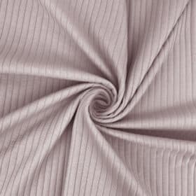 Breiter Rippenjersey – Helles Altrosa