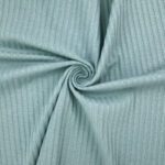 Breiter Rippenjersey - Lochmuster - Cloudy Altmint