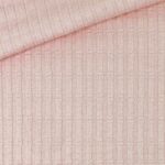 Breiter Rippenjersey - Lochmuster - Helles Lachs-Altrosa