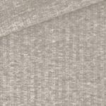 Breiter Rippenjersey - Lochmuster - Smoky Beige meliert - Reste