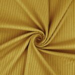 Breiter Rippenjersey - Senfgelb 2