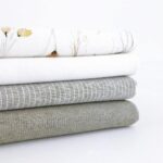 Leinen-Baumwollgemisch – Streifen Helle Olive