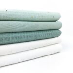 Musselin – Goldregen Pastell-Mintgrün