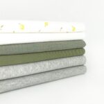 Rippenjersey – Hellgrau meliert