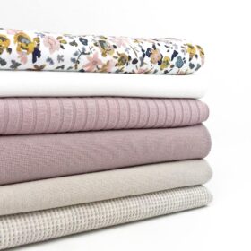 Breiter Rippenjersey – Helles Altrosa