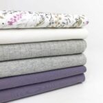 Breiter Rippenjersey - Hellgrau meliert