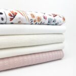 Breiter Rippenjersey - Lochmuster - Helles Lachs-Altrosa