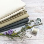 Musselin – Glitzer – Smoky Camel Beige