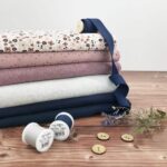 Organic Cotton Baumwollfleece – Hellgrau meliert