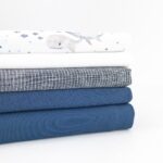 Leinen-Baumwollgemisch - Streifen Dunkelblau