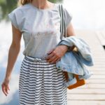 DIY Stoffe Outfit - Shirt Finja - Rock Rouzlie - Plott Self care love