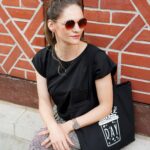 DIY Stoffe Outfit - Shirt Finja - Rock Rouzlie - Stoffbeutel -Plott Happy Coffee - Leo