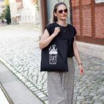 DIY Stoffe Outfit - Shirt Finja - Rock Rouzlie - Stoffbeutel -Plott Happy Coffee - Leo