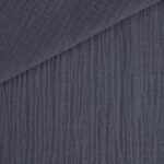 Musselin - Anthrazitblau