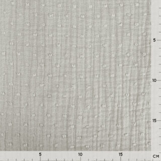 Musselin - Dots Helles Taupe