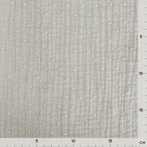 Musselin - Dots Helles Taupe