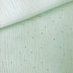 Musselin – Goldregen Pastell-Mintgrün