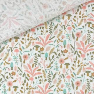 Musselin – Peachy Garden Warmweiß