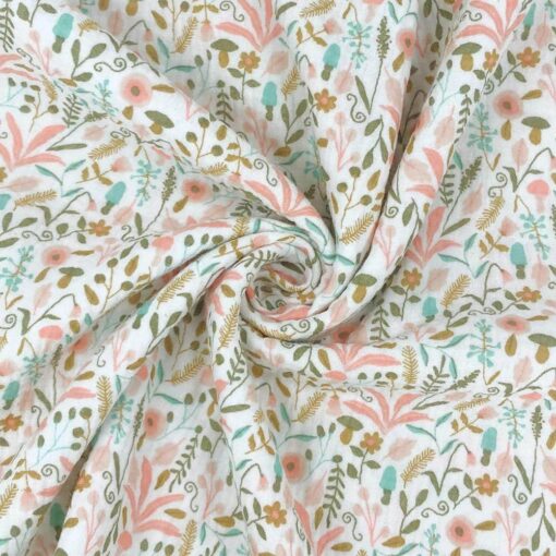 Musselin – Peachy Garden Warmweiß