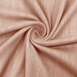Pointoille Jersey – Streifen – Soft Blush