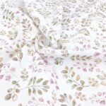 Popeline – Berry Branches Warmweiß