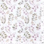 Popeline – Berry Branches Warmweiß