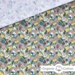 Popeline – Wiesenblumen Zartes Rauchgrün – ORGANIC