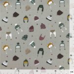 Popeline – Winter Wonderland Hats – Almond Grey – ORGANIC