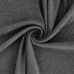 Rippenjersey – Dunkelgrau meliert