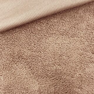 Teddyfleece – kuschelweich – Dunkles Beige