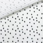 Waffelpique – Pinseldots Warmweiß