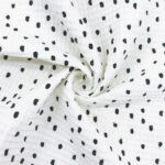 Waffelpique – Pinseldots Warmweiß