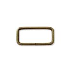 Vierkantring Metall - für Gurtband 38 mm - Altgold