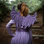 DIY Stoffe Kostüm - Lila Drache - Schelmy / Ribby / Luany/Drachenflügel