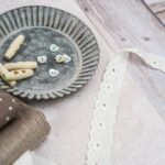 DIY Stoffe Inspiration - Perlmutt Herz Knopf