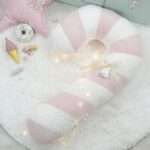 DIY Stoffe Inspiration -Zuckerstange – Frottee Rosa/Weiß