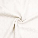 Strickstoff Waffeloptik – kuschelweich – Cremeweiß