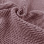 Weicher Baumwollgrobstrick - feine Wellenoptik - Antique Rose