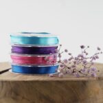 Satinband - 10 mm - Türkis - 10 m Rolle