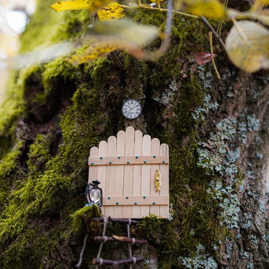 DIY-Stoffe-Wichtelwelt - Laterne - Uhr