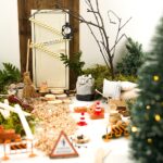 DIY-Stoffe-Wichtelwelt -Metalleimer- Besen - Tür - Laterne - Pylonen - Rucksack - Ziegelsteine