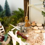 DIY-Stoffe-Wichtelwelt - Tür - Besen - Metalleimer -