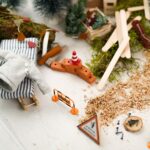 DIY-Stoffe-Wichtelwelt - Matratze - Sweater- Ziegelsteine - Absperrungen - Pylonen